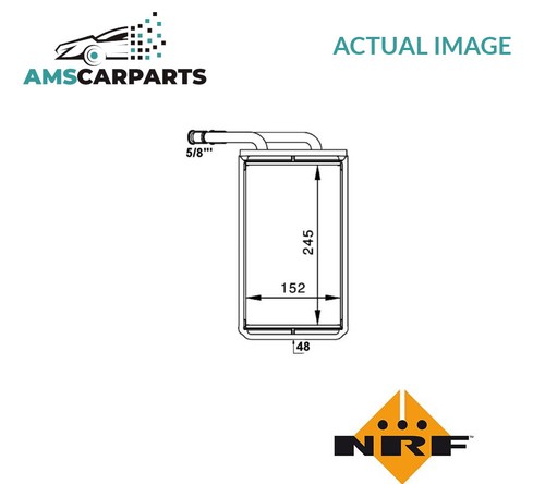 Heater radiator exchanger lhd - radiator,