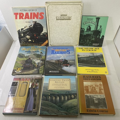 Railway steam trains - 9x, books
