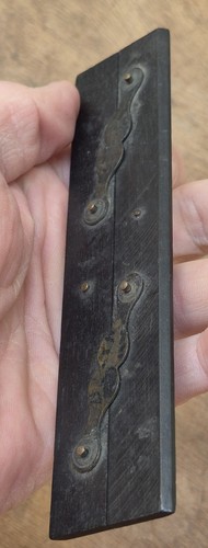 Vintage brass and ebony - brass,
