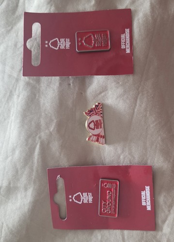 Nottingham forest pin badges - forest,