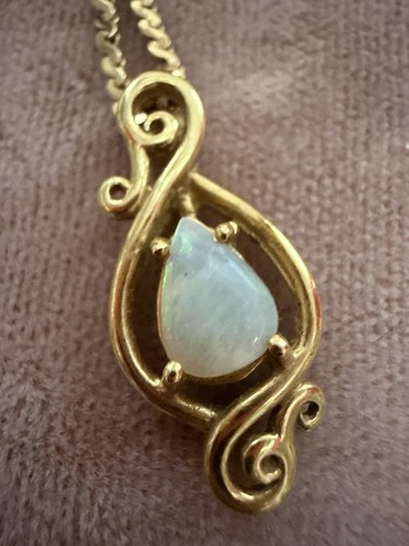 Vintage 12k gold filled opal - gold,