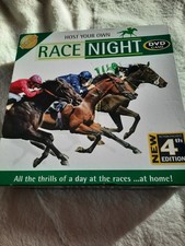 Host Your Own Race Night 4th Edition DVD Horse Racing Home Betting Game SEALED