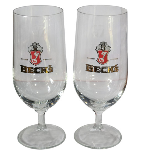Becks beer glasses set - becks,