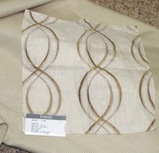 Gold & Beige Check Fabric &4