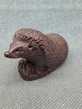 Hedgehog - bronze effect resin ornament