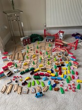 ELC Wooden Train Track Set Bundle Trains Carriages Thomas