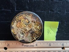 Vintage Watch Parts In Lucite