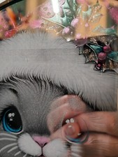 Etched and coloured image on