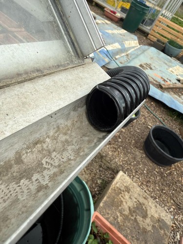 Greenhouse gutter drain - greenhouse,