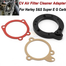 CV Air Filter Cleaner Adapter Plate CNC For Harley S&S Super E G Carb Carburetor
