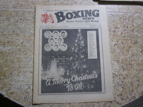 December 21st 1962 - ,, boxing