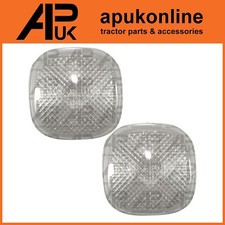 2x Rear Clear Reverse Light Lamp Lens for JCB 530-70 532-120 535-95 Telehandler