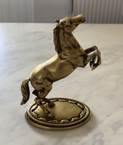 Brass rearing horse - rearing,
