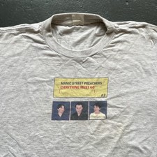 Manic Street Preachers Everything Must Go 1990s Band T Shirt XL Suede Pixies Etc