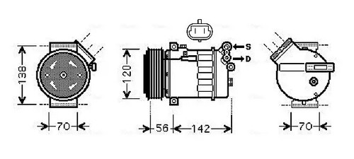 Air conditioning compressor - , r