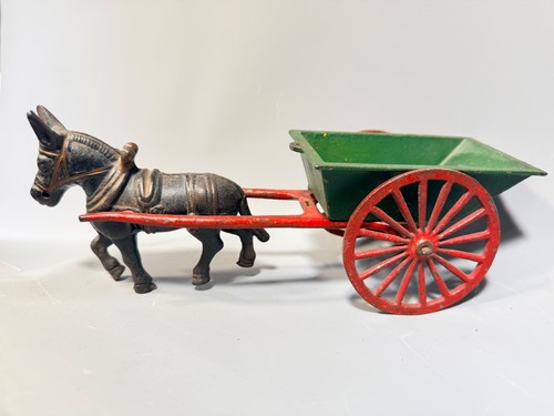 Antique cast iron donkey - cast,