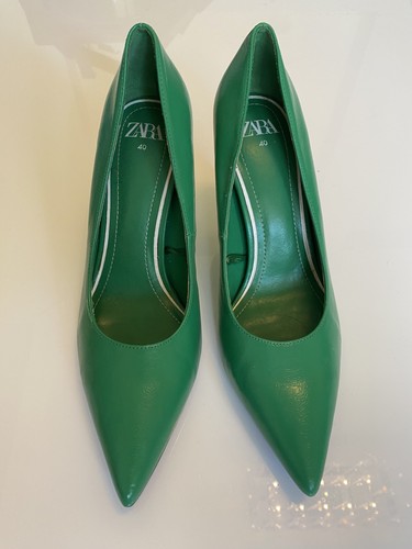 Zara green leather - zara,