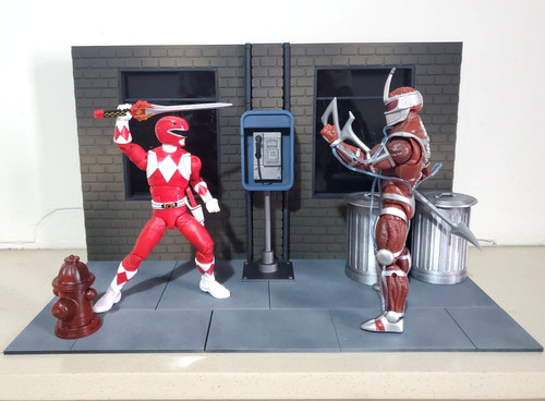 Street diorama painted - diorama, model