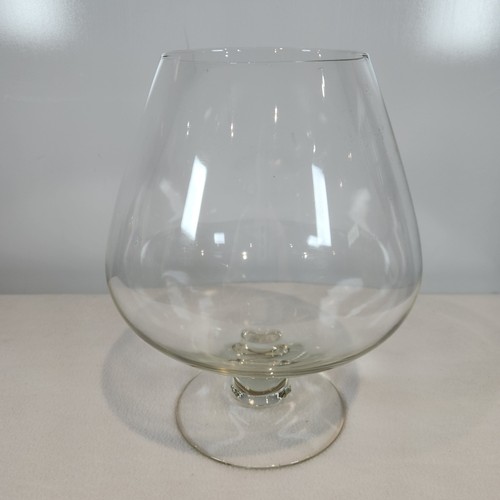 Large clear glass brandy - glass,