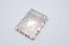 Antique Solid Silver Card Case