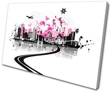 City Abstract Floral Vector