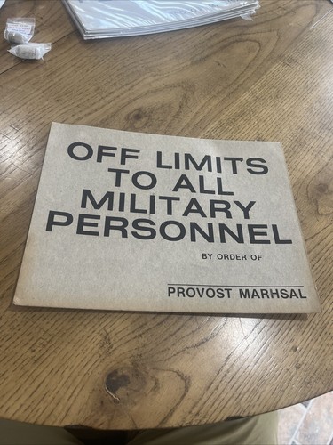 Off limits all military - limits,