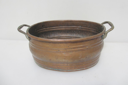 Antique copper jam pan fish - pan,