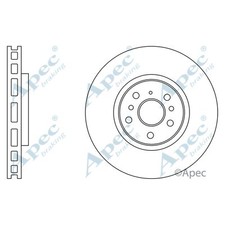 2x Brake Discs Vented For