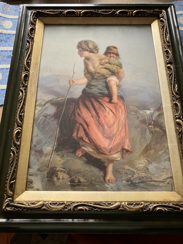 Attractive antique lithograph - antique,