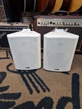 Pair of QTX Sound 100.907 6.5inch Background Installation Speakers White
