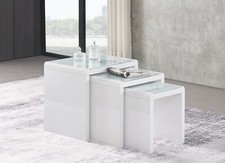 Nest of 3 Tables Marble Effect