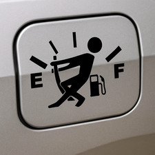 Empty Petrol Cap Vinyl Car