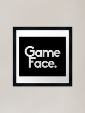 Game Face Framed Art Print