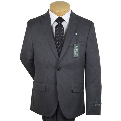 Boys solid grey suit jacket - grey,