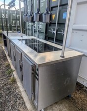 Mobile carvery servery Hot lamp display 