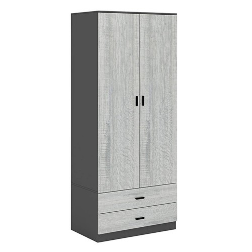 Tall wooden door wardrobe - wooden, 2