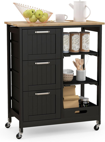 Kitchen island cart rolling - kitchen, cart,