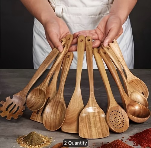 9pcs wooden cooking utensil - cooking,