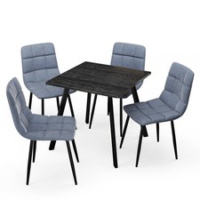 80cm square dining table 4 - &,