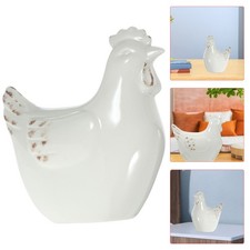 3pcs Ceramic Hen Decor Home Modern Craft Decoration Hen Figurine Ceramic Craft