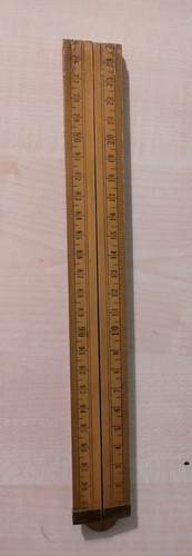 Vintage folding boxwood - folding, ruler