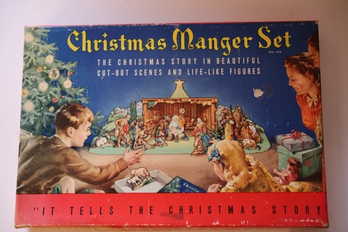 The christmas manger set - christmas,