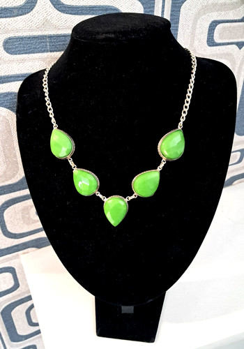 Statement silver toned bib - ,