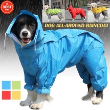 Pet Dog Raincoat Waterproof Jumpsuit Clothes Dog Warm Coat Pet Jacket UK