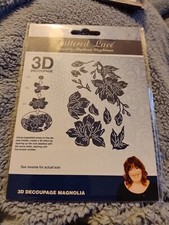 Tattered Lace 3D Decoupage Magnolia Die Set Die Cutting Used Once Card Making 