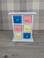 Mini Wood Ceramic Spice Chest