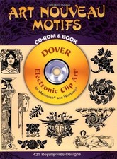 Art Nouveau Motifs CD-ROM and Book (Dover Electronic Clip Art)- 