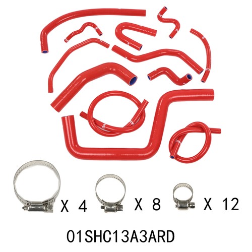 Red silicone radiator hose - silicone,