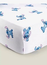 Lilo & Stitch Single Sheet Cotton Rich Fitted Sheet 190 x 90 cm bedding 