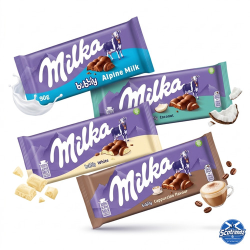 Milka bubbly milk - milk, chocolate